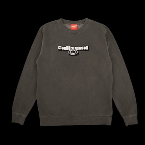 Full Send Globe Crewneck Black
