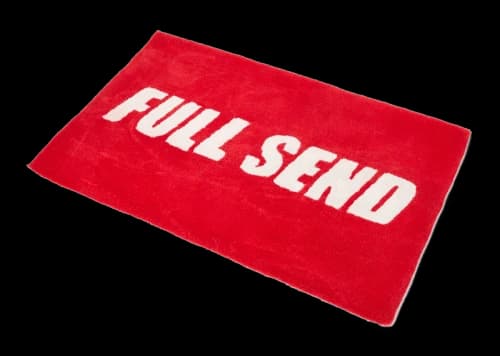 Full Send Hand Tufted Rug Red