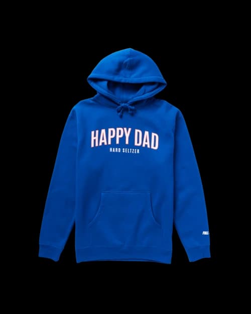 Full Send Happy Dad Seltzer Hoodie Blue