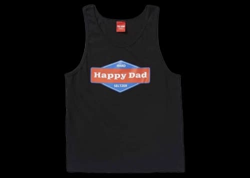 Full Send Happy Dad Tank Black