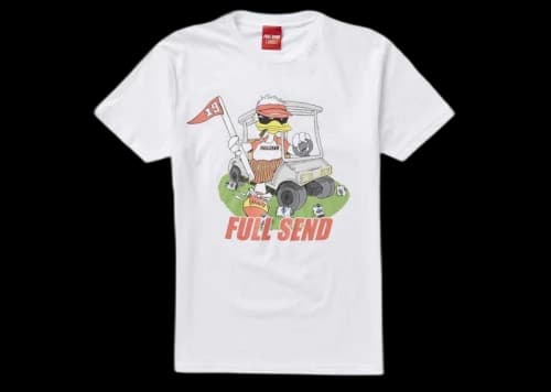 Full Send Happy Duck Tee White