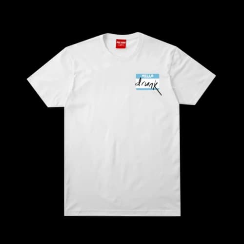 Full Send Hello I'm Drunk Tee White