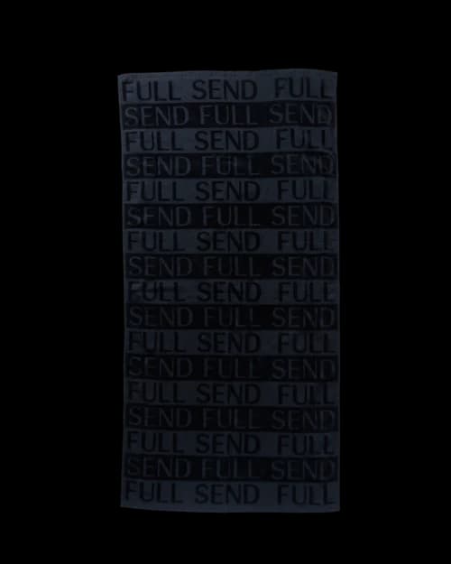 Full Send Jacquard Towel Black