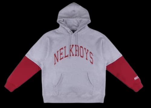 Full Send Layers Hoodie Grey/Red