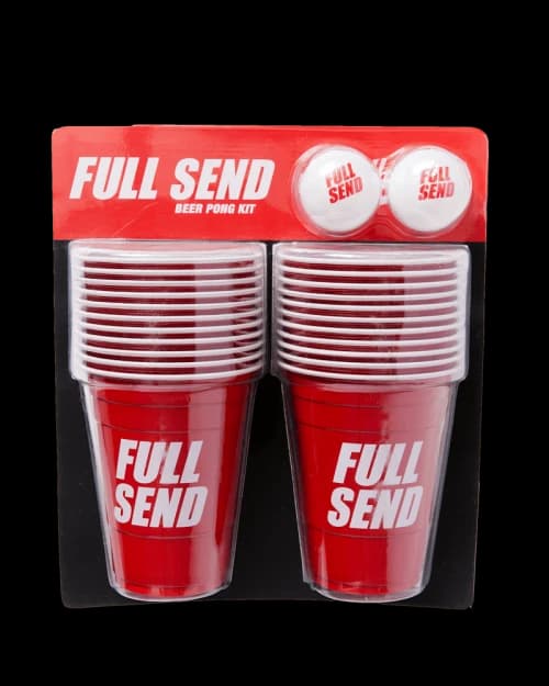 Full Send Nelk Boys Beer Pong Kit Red