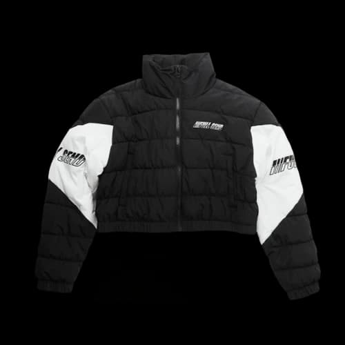 Full Send Puffer Jacket Black/White