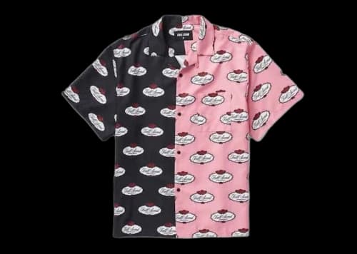 Full Send Roses Split Button Up Shirt Multi