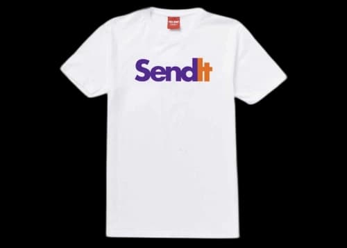 Full Send Send It Tee White