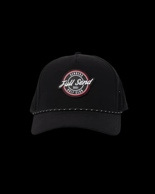 Full Send Senders Golf Hat Black