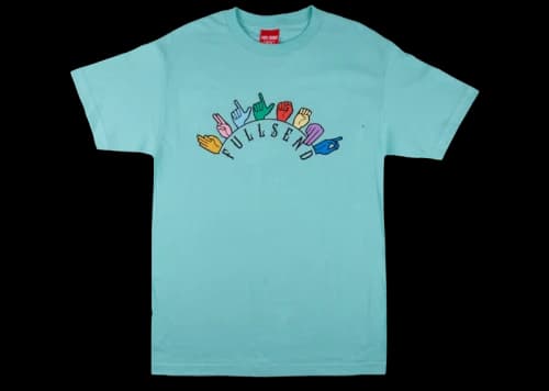 Full Send Sign Language Tee Mint