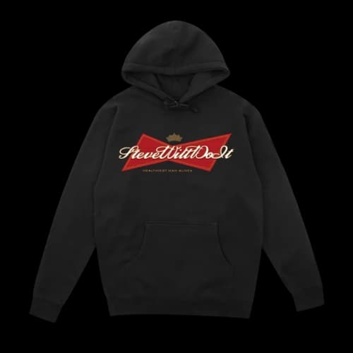 Full Send Stevewilldoit Bowtie Hoodie Black