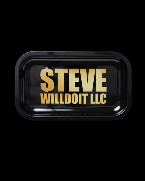 Full Send SteveWillDoIt LLC Rolling Tray Black