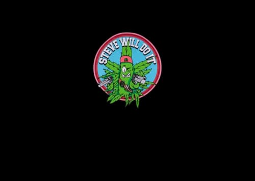 Full Send SteveWillDoIt Weed Shooter Tee Black