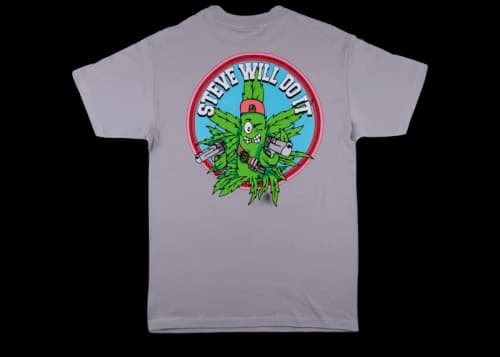 Full Send SteveWillDoIt Weed Shooter Tee Grey