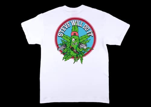 Full Send SteveWillDoIt Weed Shooter Tee White