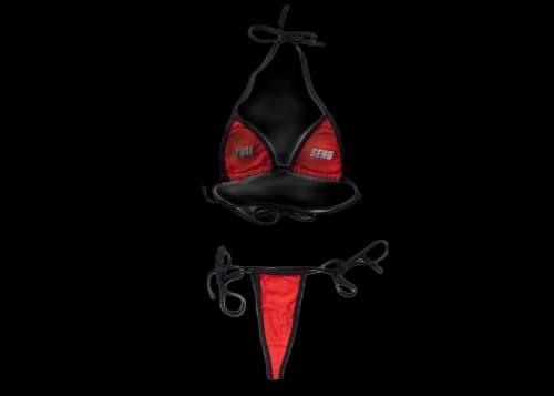 Full Send String Bikini Red