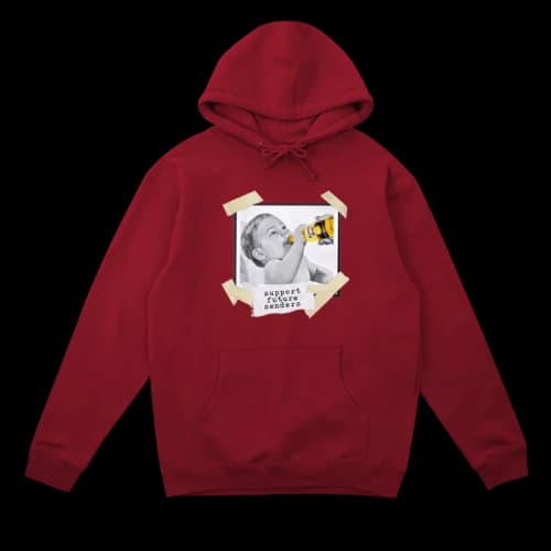 Full Send Support Future Senders Hoodie Maroon
