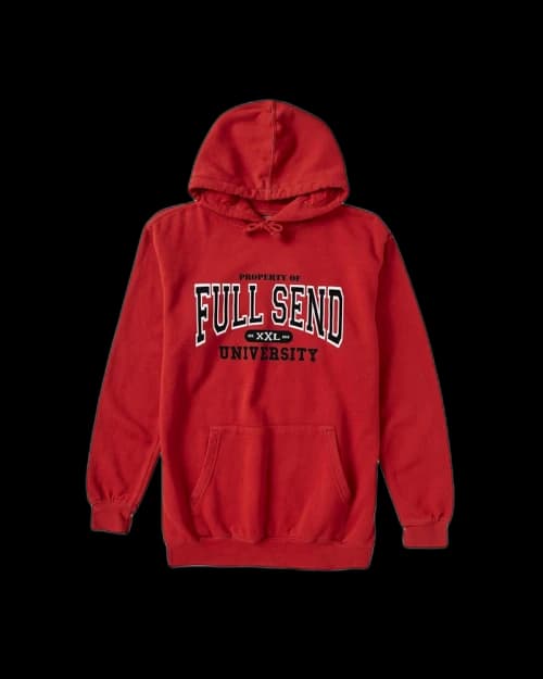 Full Send University Georgia Hoodie Red