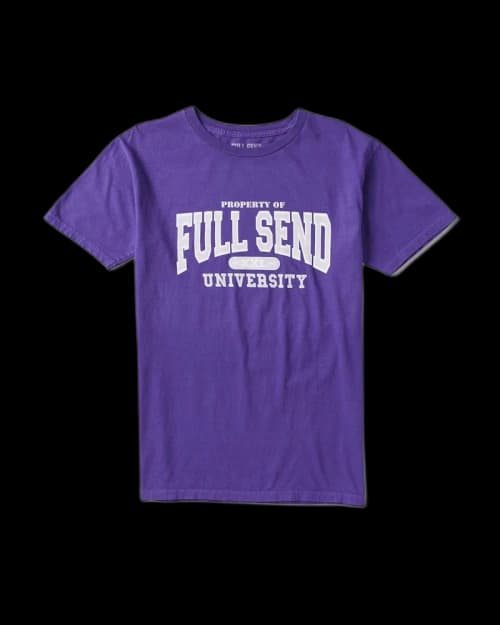 Full Send University Kansas State Tee Purple