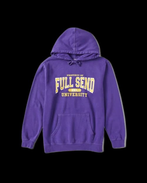 Full Send University Louisiana State Hoodie Purple