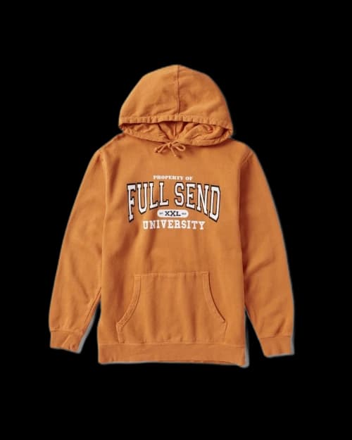 Full Send University Texas Hoodie Orange