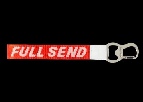 Full Send Woven Lanyard Red