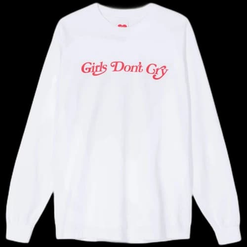 Girls Don't Cry Butterfly L/S T-Shirt White