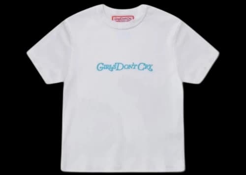 Girls Don't Cry GDC Logo S/S T-Shirt White Blue