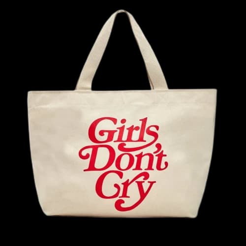 Girls Don't Cry Logo Tote Natural