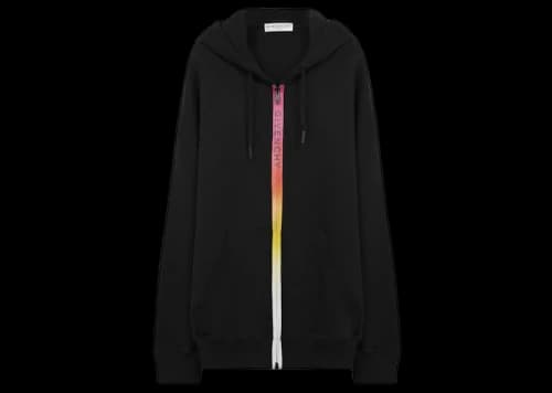 Givenchy Logo Trim Hoodie Black