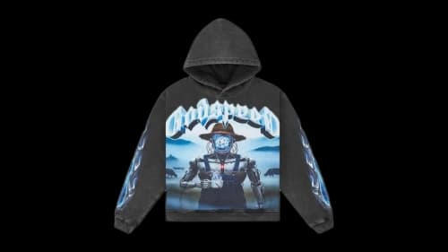 Godspeed Aura Farm Hoodie Black Wash