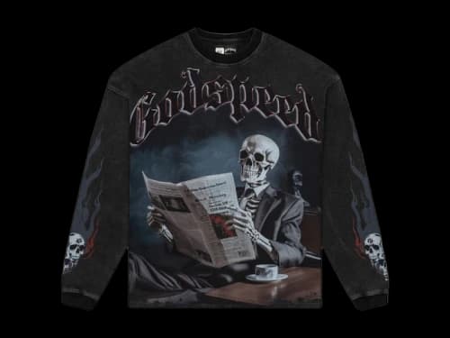 Godspeed Black Monday L/S Thermal Tee Black Wash