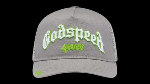 Godspeed Forever Trucker Hat Grey/Lime