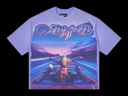 Godspeed Fun T-shirt Purple Wash