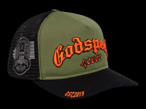 Godspeed GS Forever Trucker Hat Olive/Orange