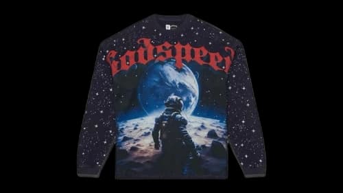 Godspeed No Looking Back L/S T-Shirt Navy