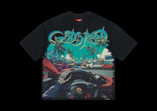 Godspeed Power Steering Tee Black