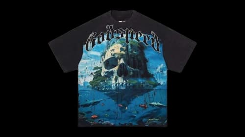 Godspeed Skull Island T-Shirt Grey