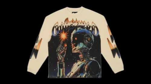 Godspeed Sputnik Long Sleeve T-shirt Bone