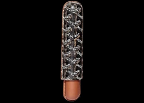 Goyard Churchill Single Cigar Case Black/Tan