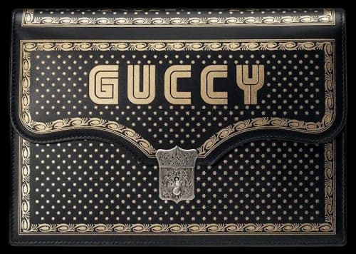 Gucci Guccy Portfolio Pouch Black/Gold