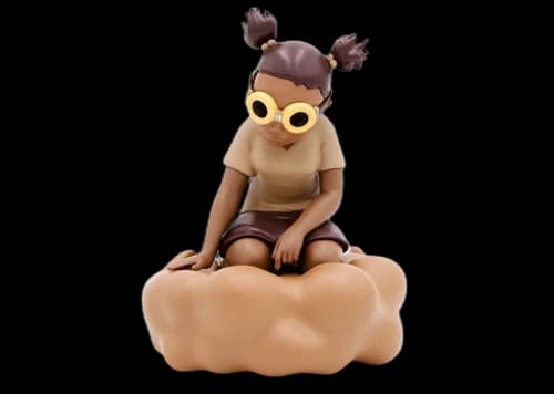 Hebru Brantley Gaia Figure Sepia