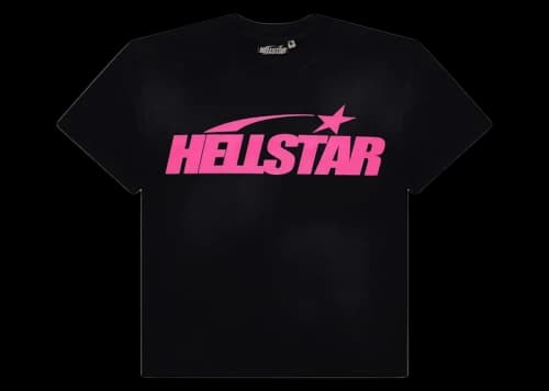 Hellstar Classic T-shirt (Gel Print) Black/Pink