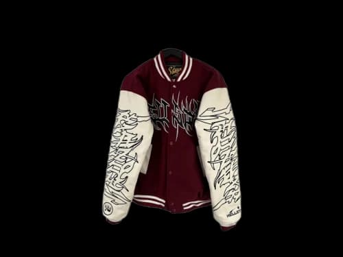 Hellstar Coexist Varsity Jacket Brown