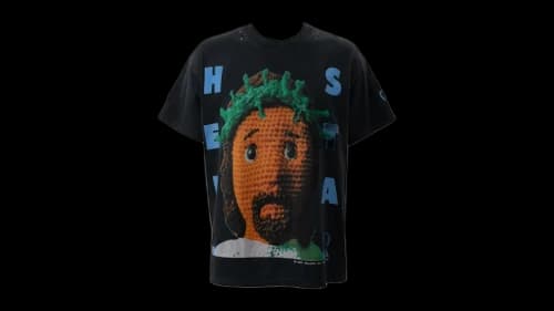 Hellstar Crochet Jesus T-shirt Black