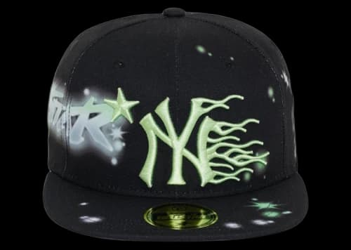 Hellstar NY Snapback Graffiti Hat Black/Neon