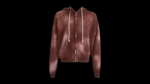 Hellstar Tribal Zip-Up Hoodie Brown