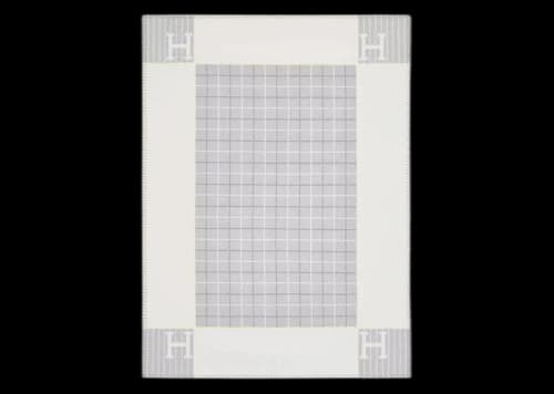 Hermes Avalon Cabriole Blanket Gris Perle