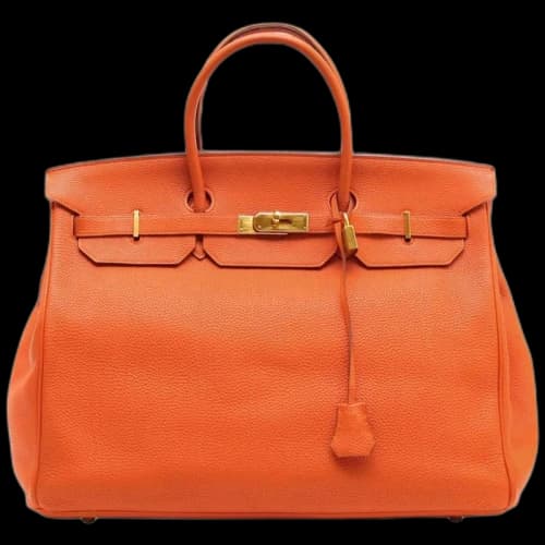 Hermes Birkin Togo 40 Gold-tone Orange