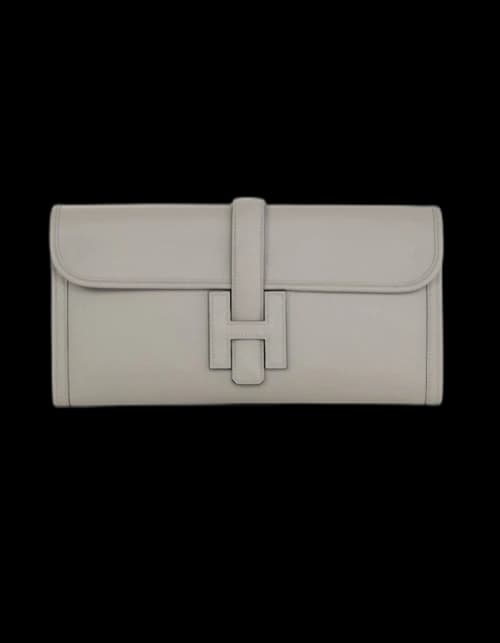 Hermes Clutch Jige Elan 29 Grey